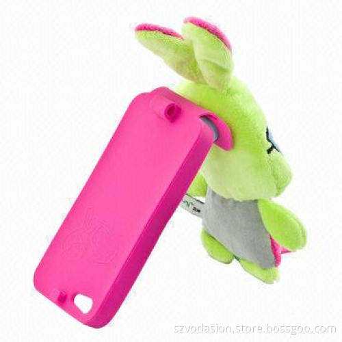 Unique super rabbit plush case for iPhone 5, made of super soft plush
